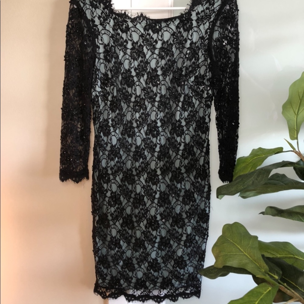 Adrianna Papell Lace Evening Dress